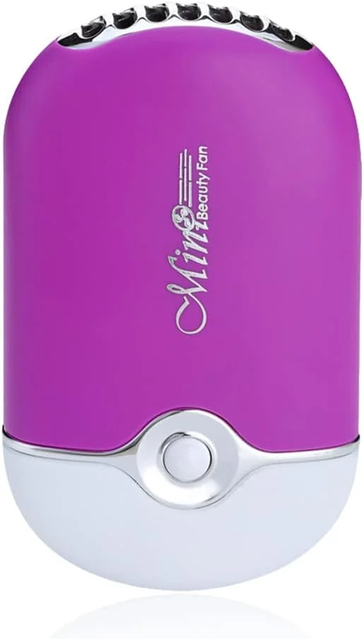 پنکه دستی زنانه با دکمه برای خنک کردن کاشت مژه به همراه طناب آویز، خشک کن، مناسب سالن، اسپا، پنکه USB، لوازم آرایشی