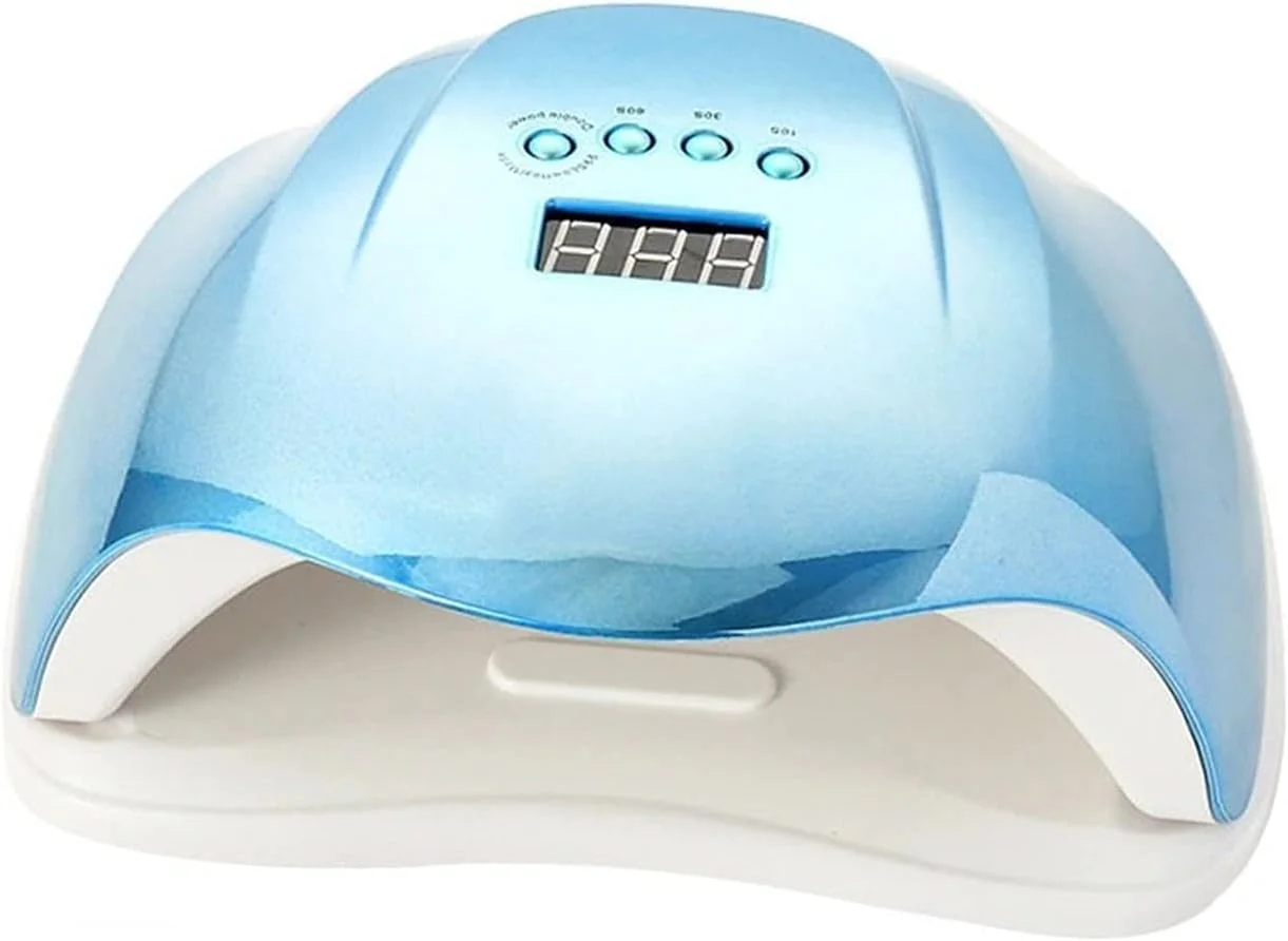 دستگاه خشک کن لاک ناخن TISTIK مدل SUN X با توان 72 وات، دارای LED رنگی، مناسب برای خشک کردن ژل UV، دارای سنسور و صفحه نمایش LCD برای لاک ناخن (رنگ: صورتی)