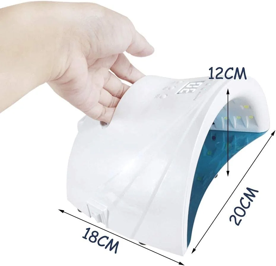 دستگاه خشک کن لاک ناخن LED یو وی 48 وات TISTIK، دستگاه خشک کن حرفه ای لاک ژل مناسب برای انواع لاک ژل، ابزار مانیکور پدیکور و طراحی ناخن