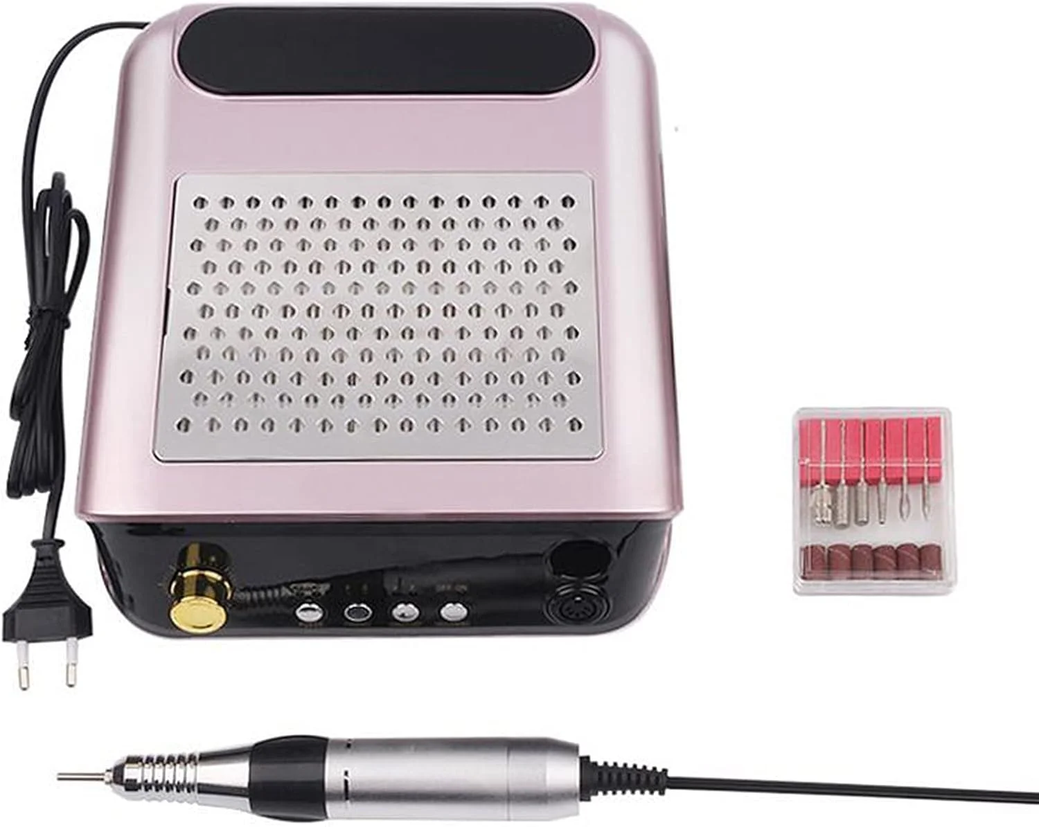 دستگاه جمع کننده گرد ناخن حرفه ای 2 در 1 چند منظوره 25000 دور در دقیقه، ابزار مانیکور برای سالن آرایش ناخن