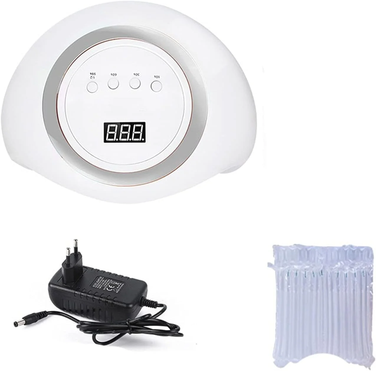 دستگاه خشک کن لاک ناخن TISTIK با توان 120 وات و 60 عدد لامپ LED فرابنفش، مناسب برای خشک کردن لاک ژل با تایمر 10/30/60/99 ثانیه و سنسور خودکار، ابزار مانیکور (رنگ: نقره ای)