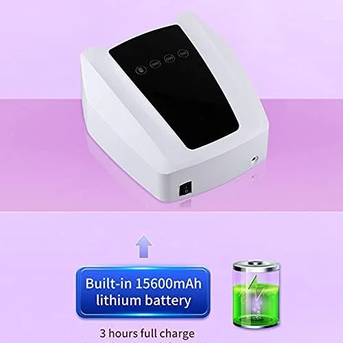 دستگاه خشک کن لاک ناخن TISTIK، چراغ UV قابل شارژ، 72 وات، بی سیم، خشک کن لاک ژل، چراغ UV مدل S90، چراغ LED بی سیم