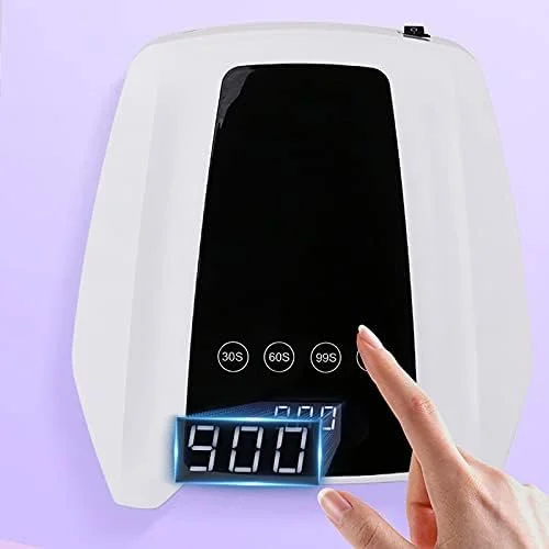 دستگاه خشک کن لاک ناخن TISTIK، چراغ UV قابل شارژ، 72 وات، بی سیم، خشک کن لاک ژل، چراغ UV مدل S90، چراغ LED بی سیم