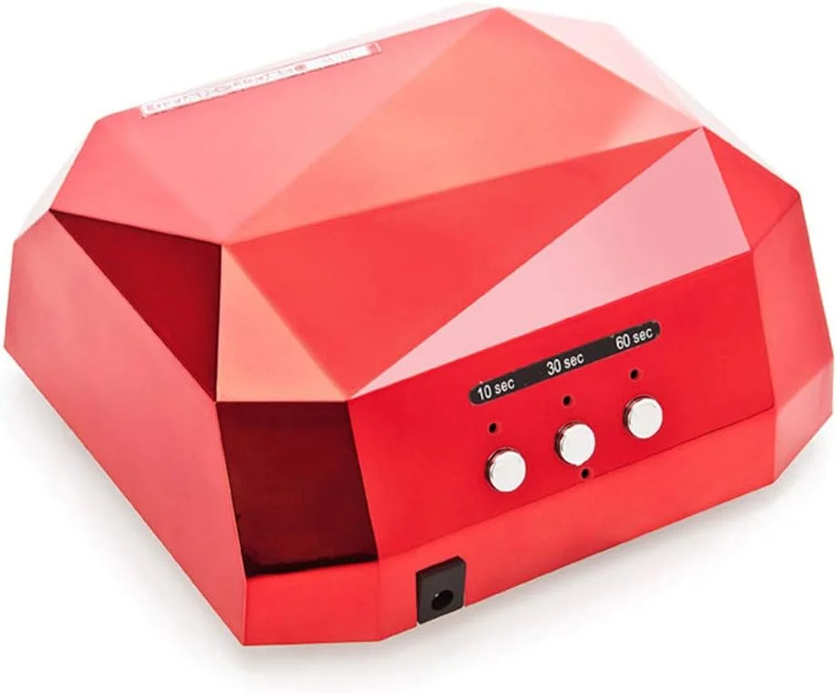 دستگاه فتوتراپی LED ناخن TISTIK، خشک کن لاک ناخن برای لاک معمولی و ژل، لامپ های خشک کننده ناخن حرفه ای 36 وات، لامپ الماس UV