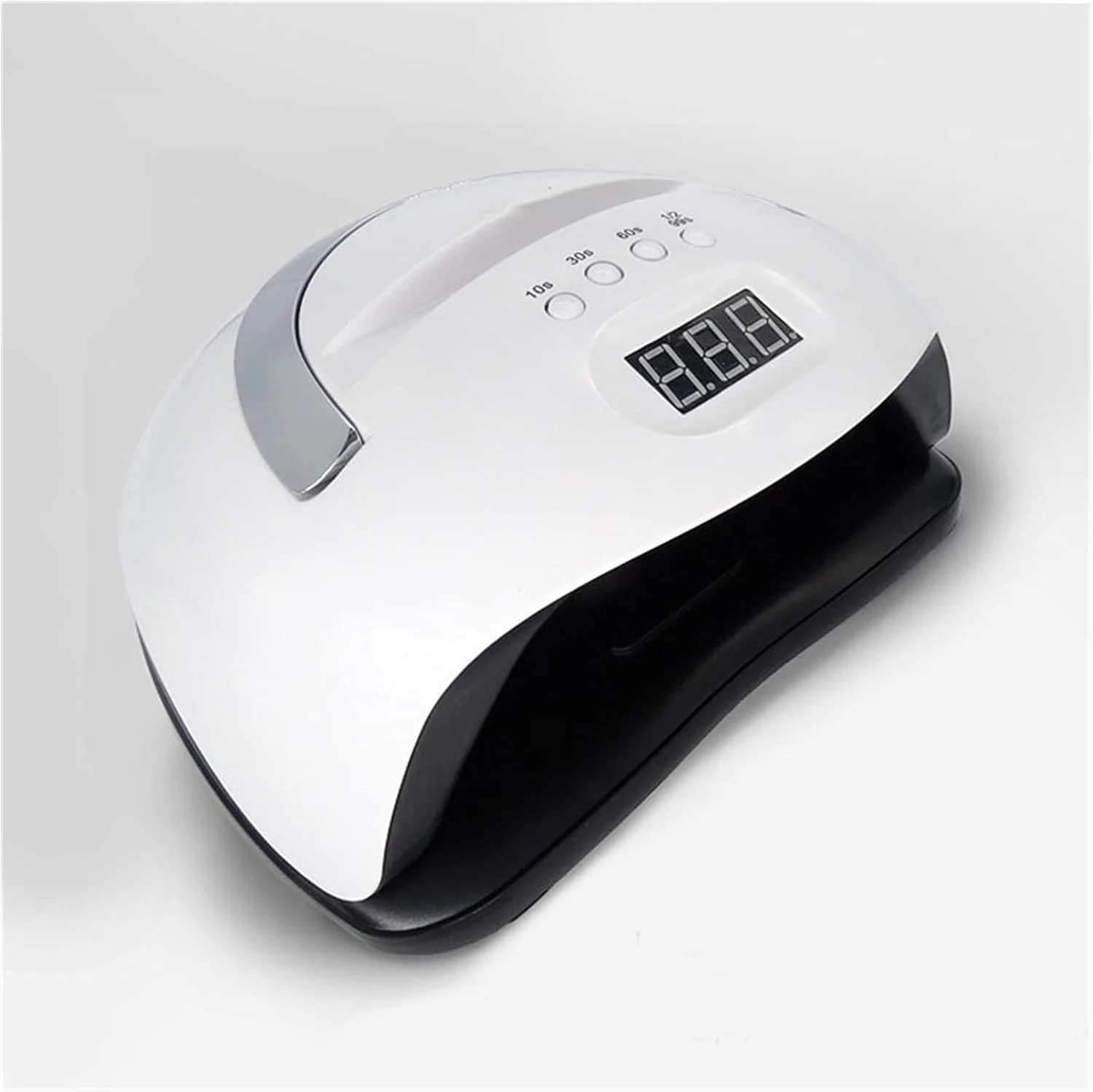 TISTIK Nail Lamp 80W LED Manicure Lamp Dryer, Used For Curing UV Gel Varnish Tool, With Sensor LCD Display Screen for Nail Polish (Color : White)