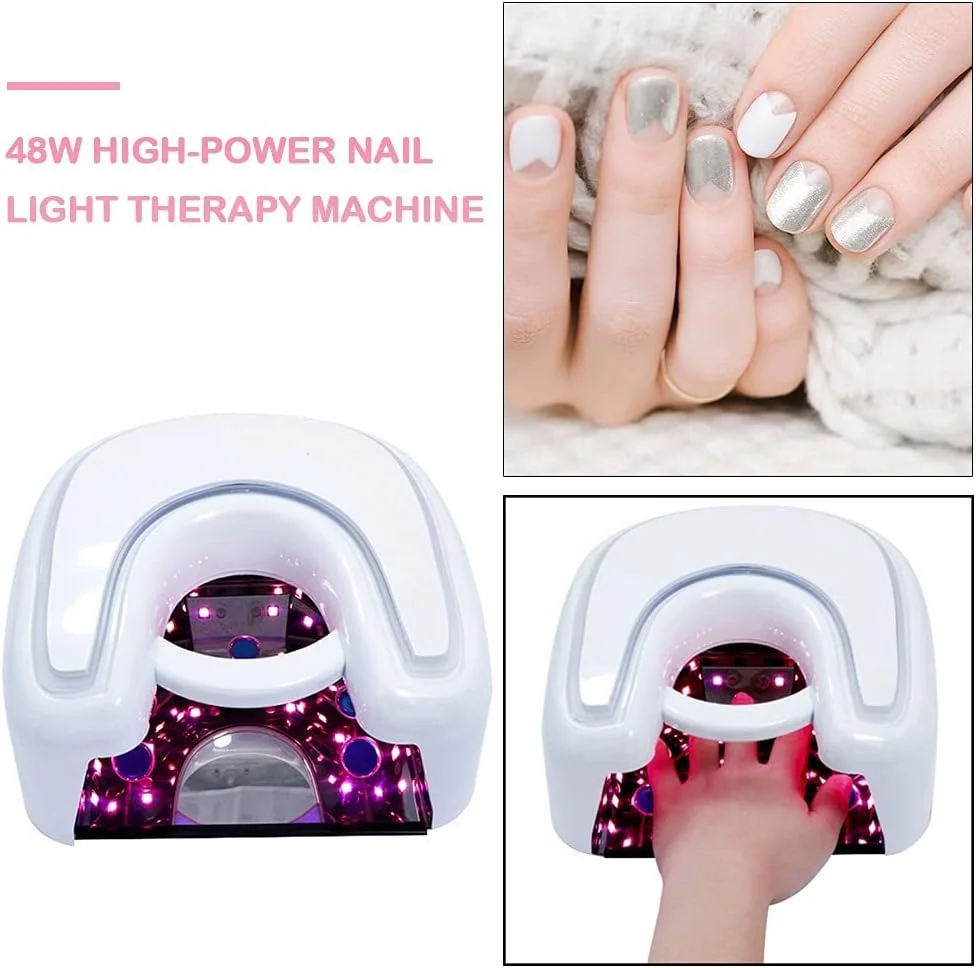 دستگاه خشک کن لاک ناخن TISTIK با نور UV LED، دارای 21 لامپ LED یخی، سنسور اتوماتیک، ابزار قابل حمل برای درمان ناخن (رنگ: 2)