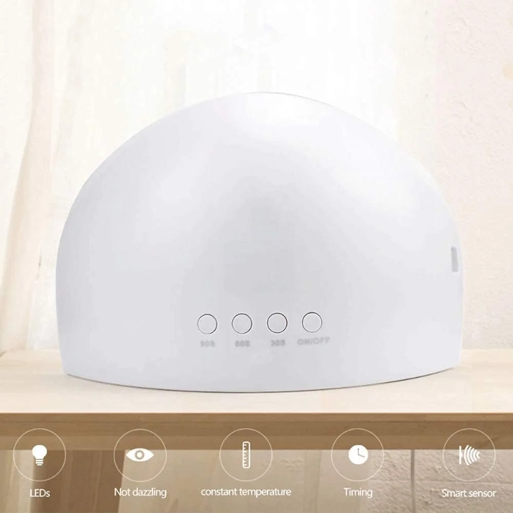 دستگاه خشک کن لاک ژل ال ای دی قابل شارژ TISTIK، بی سیم، قابل حمل، دارای پورت USB، باطری قابل شارژ، دارای حسگر خودکار و تنظیمات 3 زمانه