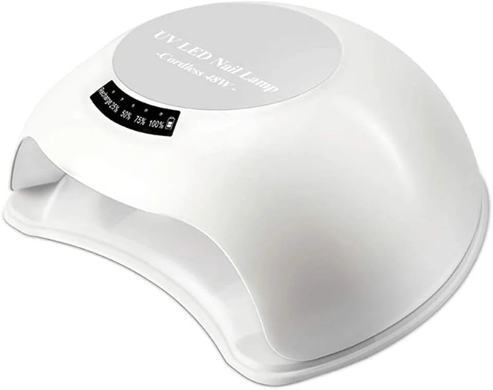 دستگاه خشک کن ناخن بی سیم 48 وات TISTIK، قابل شارژ، دارای 4 تنظیم تایمر، مناسب مانیکور/پدیکور، لامپ خشک کننده لاک ژل، چراغ ال ای دی یو وی حرفه ای، چراغ ناخن قابل حمل