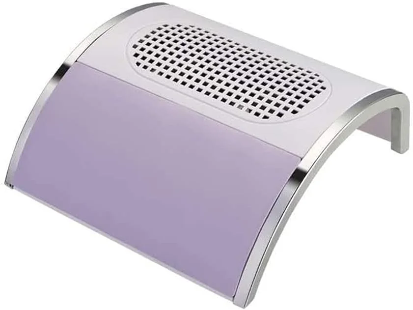 دستگاه جمع کننده گرد و غبار ناخن TISTIK 80W، مناسب برای مانیکور، فن مکنده گرد و غبار ناخن، ابزار جمع آوری گرد و غبار ناخن (رنگ: بنفش)
