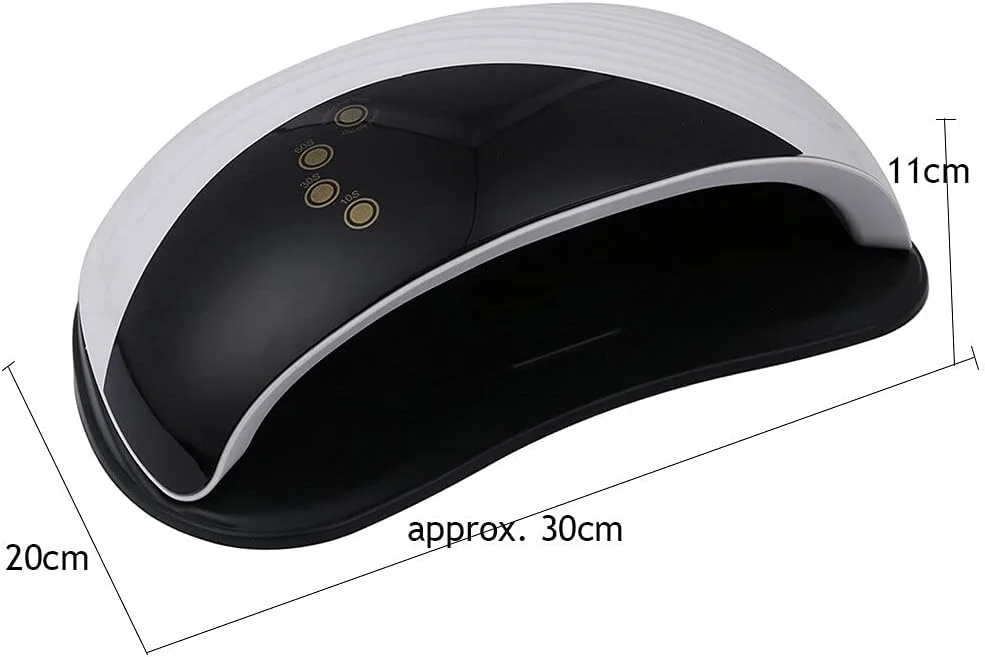 دستگاه خشک کن لاک ناخن TISTIK با طراحی مدرن، قدرت بالا 120 وات، دارای 42 لامپ LED UV، تایمر 10/30/60/99 ثانیه و سنسور اتوماتیک، ابزار مانیکور (رنگ: مدرن 1، سایز: AU)