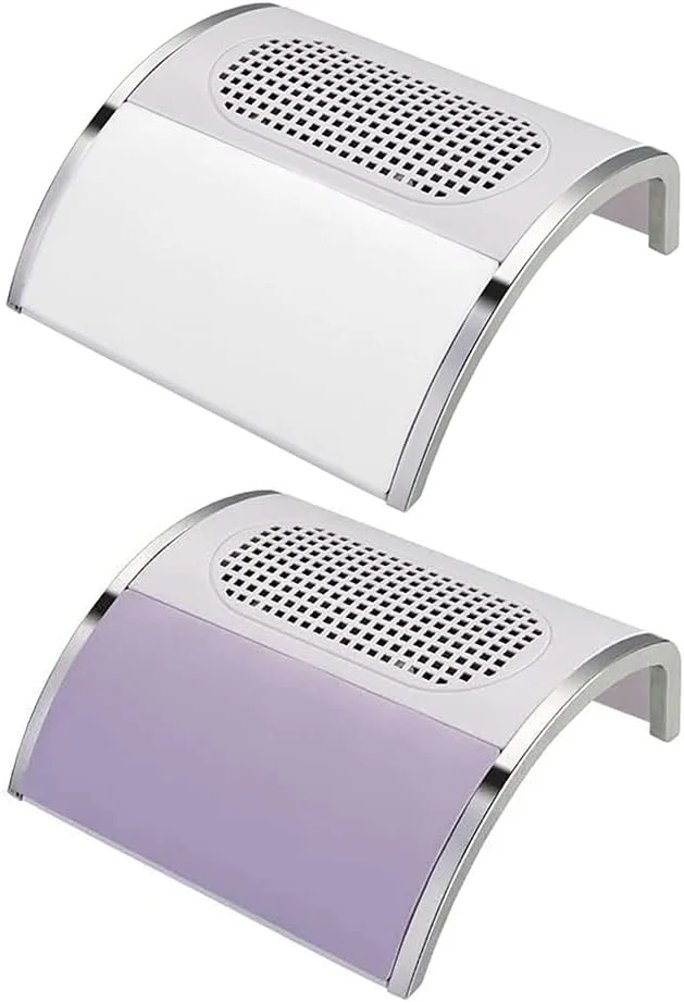 دستگاه جمع کننده گرد و غبار ناخن TISTIK 80W، مناسب برای مانیکور، فن مکنده گرد و غبار ناخن، ابزار جمع آوری گرد و غبار ناخن (رنگ: بنفش)