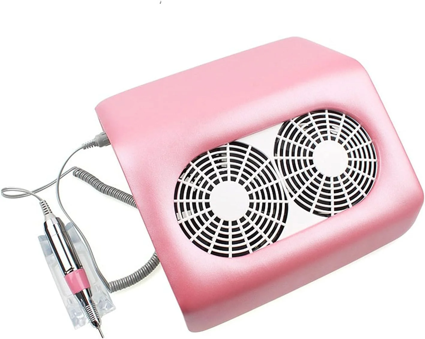 دستگاه مانیکور برقی FURLOU 48W، جمع کننده گرد و غبار ناخن، فن ناخن، دستگاه مکنده و تمیز کننده سالن، دو فن به همراه دریل ناخن، 2 فن برای استفاده در سالن یا استفاده شخصی (رنگ: صورتی) دستگاه مانیکور برقی FURLOU 48W، جمع کننده گرد و غبار ناخن، فن ناخن، دستگاه مکنده و تمیز کننده سالن، دو فن به همراه دریل ناخن، 2 فن برای استفاده در سالن یا استفاده شخصی (رنگ: صورتی)