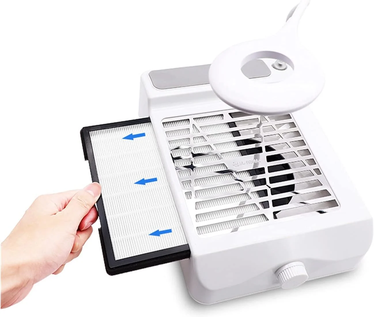 دستگاه مکنده گرد و غبار ناخن برقی FURLOU 60W با فیلتر ژاپنی پرقدرت، مناسب استفاده در سالن یا منزل (سایز: EU)