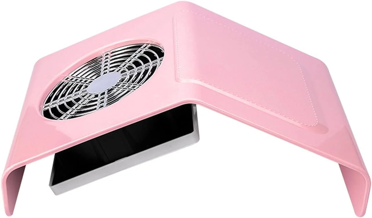 دستگاه سوهان برقی ناخن و جمع کننده گرد و غبار ناخن فرلو، 40 وات، کم صدا، به همراه 2 کیسه، مناسب برای استفاده در سالن یا استفاده شخصی (رنگ: صورتی)