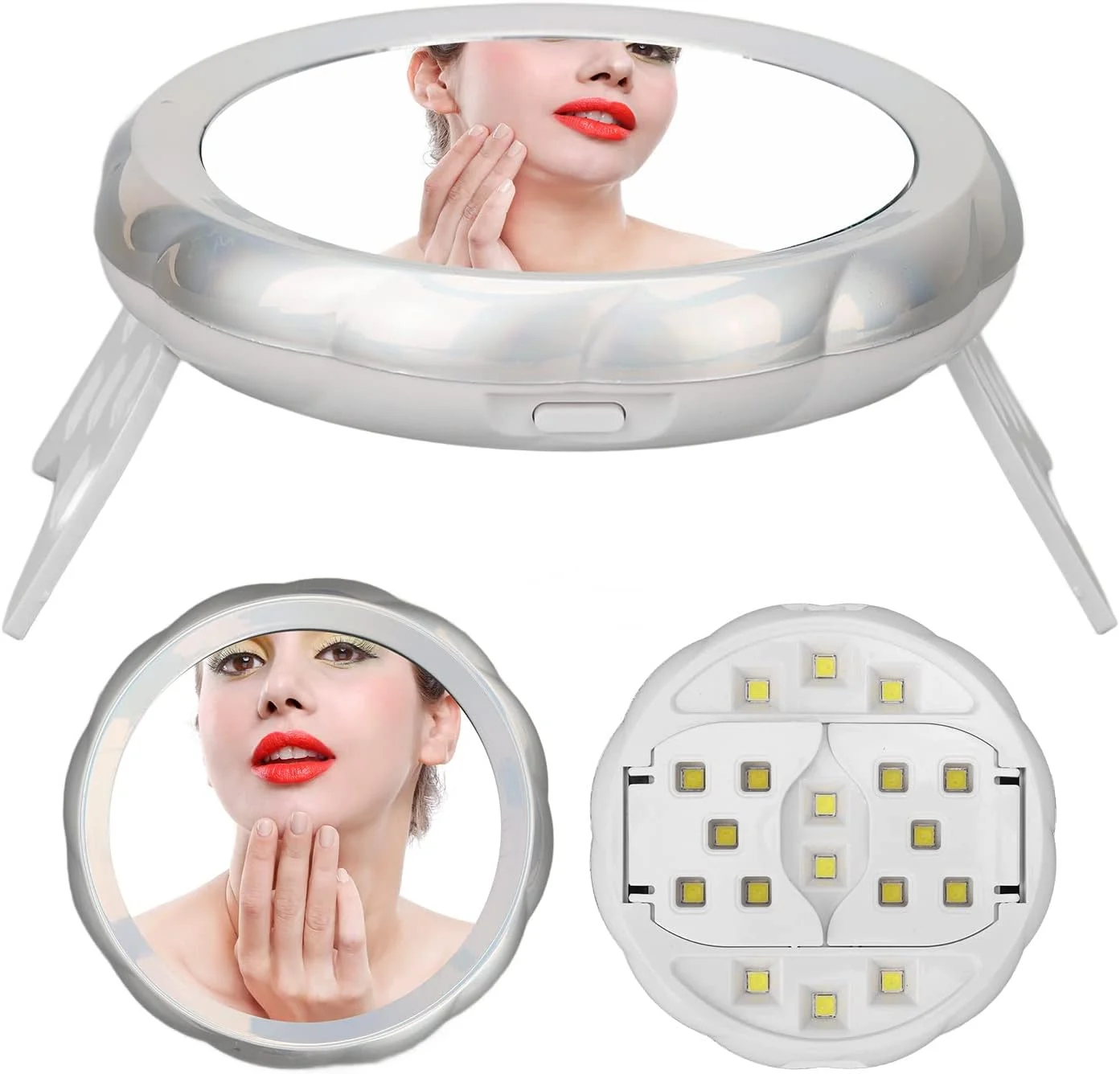 چراغ ژل ناخن UV، 18 وات USB مینی قابل حمل تاشو خشک کن سریع 2 دنده چراغ هنر ناخن با 18 عدد تراشه لامپ آینه ای برای آرایش ناخن چراغ ژل ناخن UV، 18 وات USB مینی قابل حمل تاشو خشک کن سریع 2 دنده چراغ هنر ناخن با 18 عدد تراشه لامپ آینه ای برای آرایش ناخن