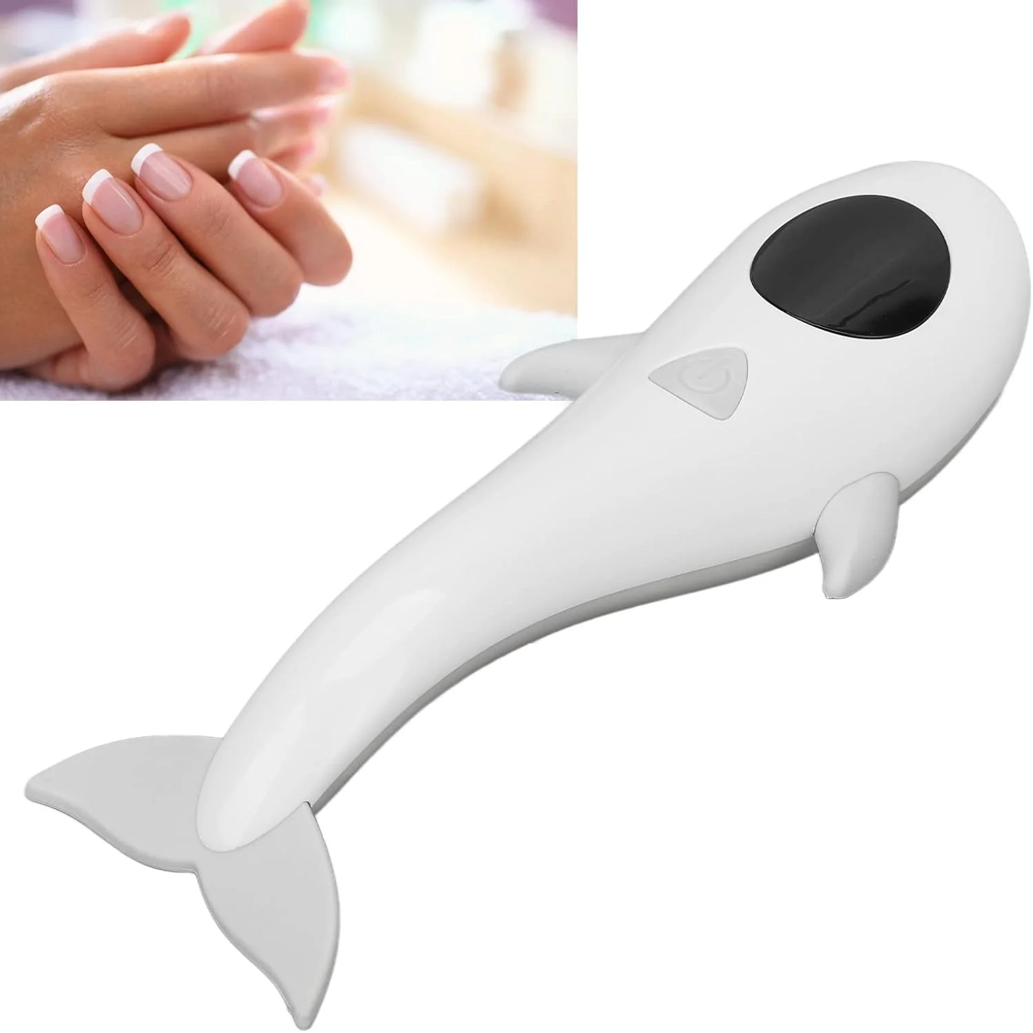 چراغ LED ناخن ژلی UV با توان 5 وات و باتری 600 میلی آمپر، طراحی U، مینی خشک کن ناخن دستی شارژی، طرح نهنگ بامزه، ابزار حرفه ای طراحی ناخن