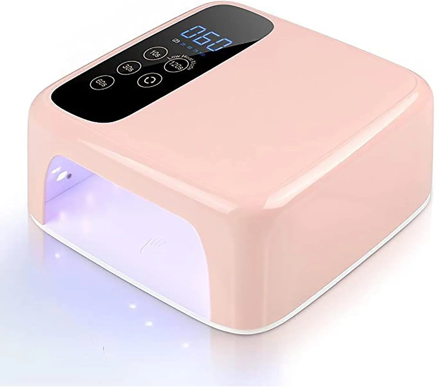 دستگاه خشک کن ناخن، نور 72 وات قابل شارژ برای ناخن ها، صفحه نمایش LCD با قابلیت تنظیم جهت جلو و عقب، باتری با ظرفیت بالای 15600 میلی آمپر ساعت، دارای 4 تایمر، سنسور، هدیه برای خانم ها، مادران و دختران