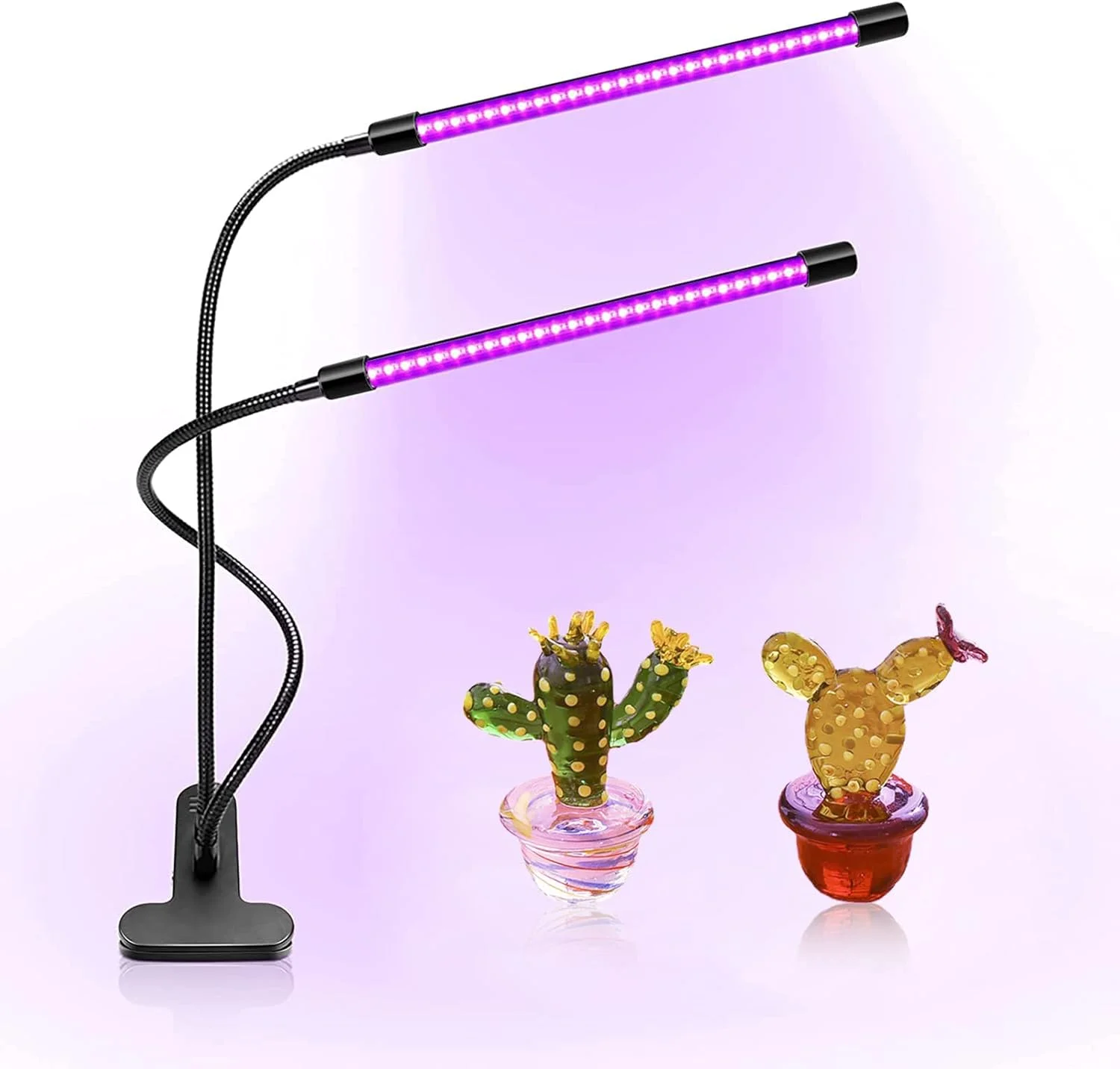 لامپ LED UV موریلیان برای خشک کردن ژل لاک ناخن، 20 وات، دارای گیره، با قابلیت تنظیم نور در 10 سطح و تایمر