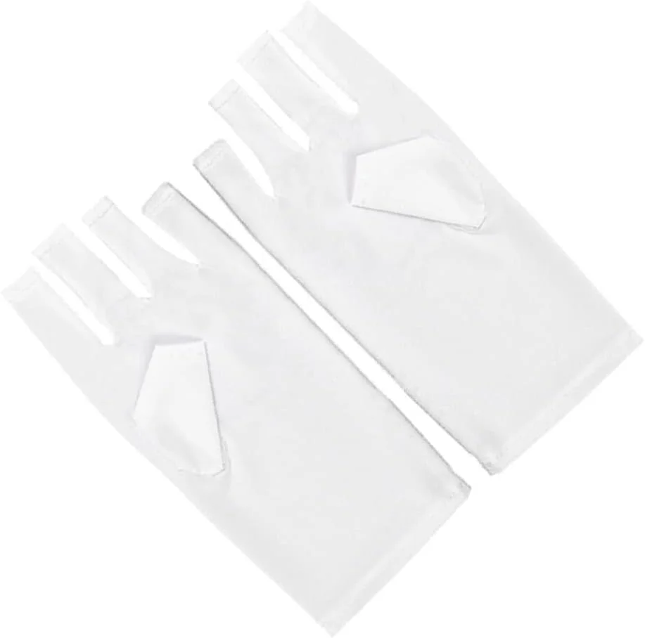 یک جفت دستکش محافظ مانیکور، محافظ دست نرم، ضد آفتاب، دستکش های طراحی ناخن، قابل تنفس، مناسب منزل و سالن حرفه ای، کوتاه یک جفت دستکش محافظ مانیکور، محافظ دست نرم، ضد آفتاب، دستکش های طراحی ناخن، قابل تنفس، مناسب منزل و سالن حرفه ای، کوتاه