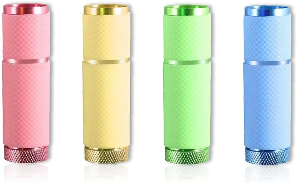 چراغ قوه مانیکور مینی خشک کن ناخن چراغ خشک کننده ناخن لامپ خشک کننده ناخن بدون باتری زرد، ابزار ناخن