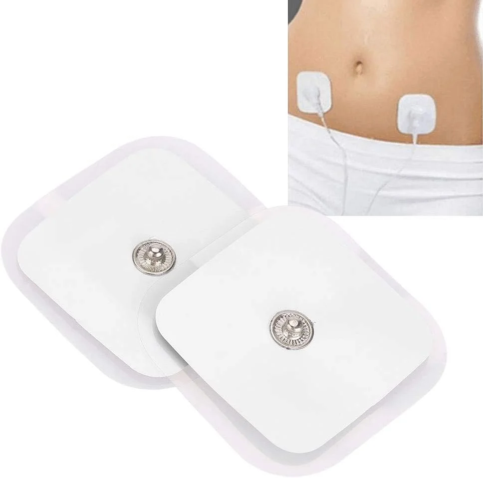 پدهای ژلی ماساژور خودچسب و قابل استفاده مجدد، پدهای ژلی جایگزین الکترود ماساژور مراقبت بهداشتی برای دستگاه ماساژور لاغری و دستگاه فیزیوتراپی دیجیتال TENS