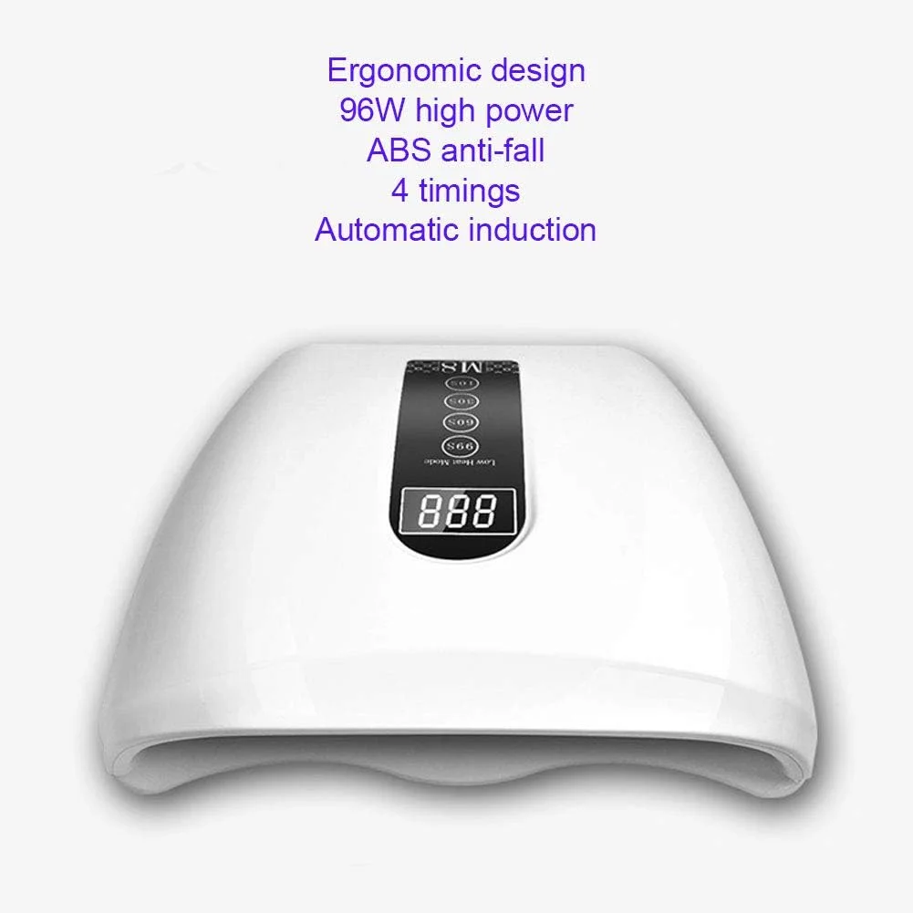 خشک کن ناخن، ساخته شده از مواد بادوام ABS، دارای تایمرهای از پیش تنظیم شده، مناسب برای استفاده در فروشگاه و منزل (110~240 ولت، استاندارد بریتانیا)