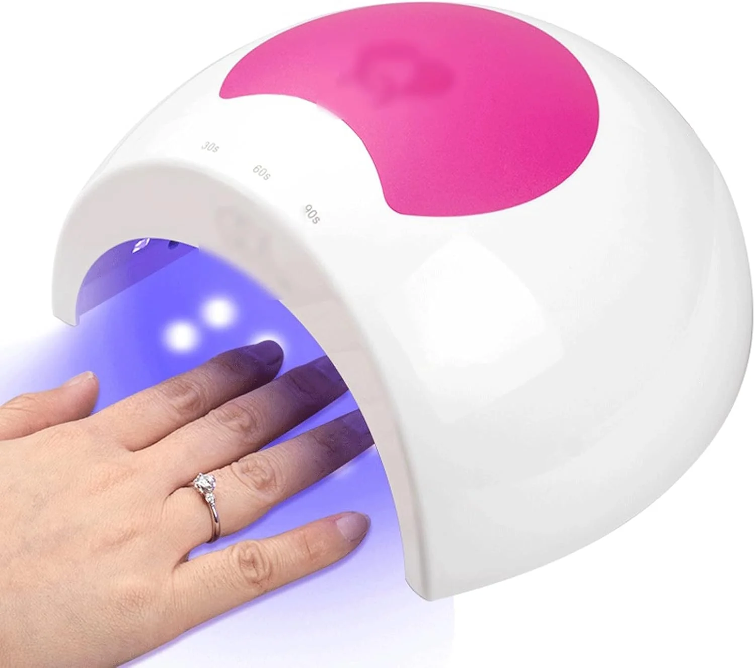 دستگاه خشک کن لاک ناخن، 48 وات، 33LED، مناسب برای خشک کردن سریع لاک ناخن، دارای سنسور هوشمند برای استفاده در تجهیزات آرایشی ناخن