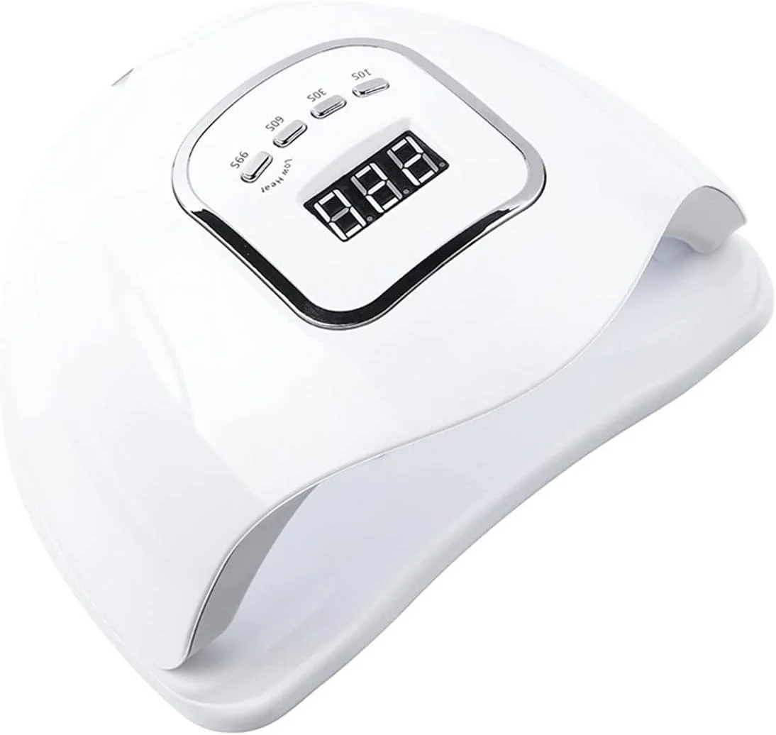 دستگاه خشک کن لاک ناخن، لامپ ال ای دی برای خشک کردن انواع ژل/لاک/ورنی با سنسور اتوماتیک و تایمر، مناسب برای مانیکور/پدیکور