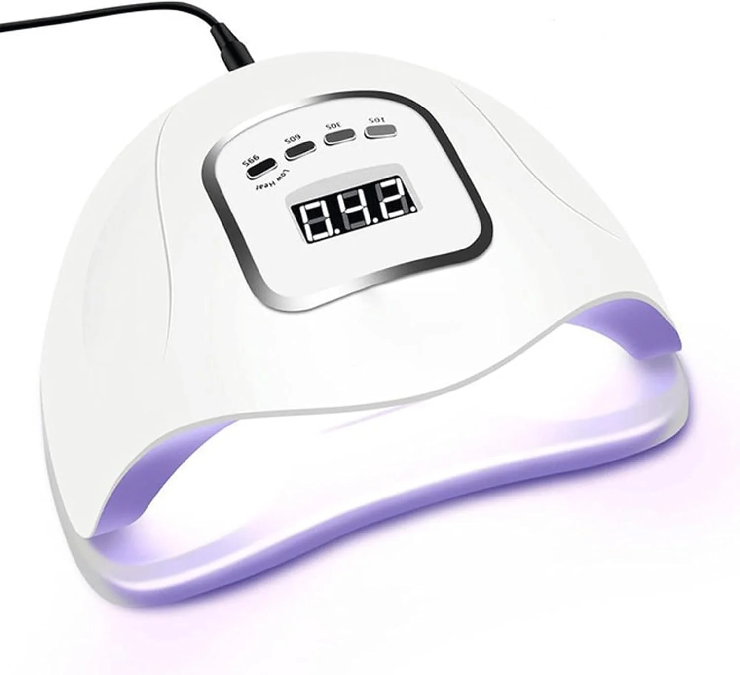 چراغ ناخن، خشک کن لاک ناخن، چراغ ال ای دی دوگانه برای خشک کردن و طراحی ناخن، مناسب برای انواع لاک ژل