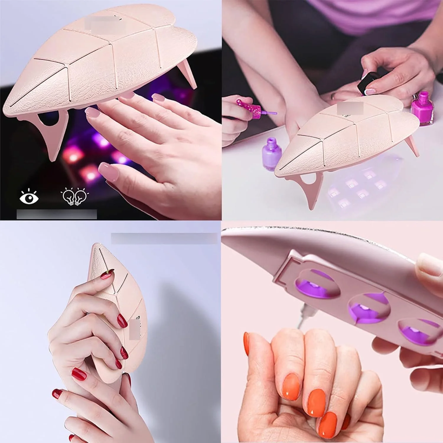 دستگاه خشک کن لاک ناخن، مینی لامپ ال ای دی 6 وات برای لاک ژل، ابزار مانیکور، تجهیزات خشک کردن ناخن حرفه ای