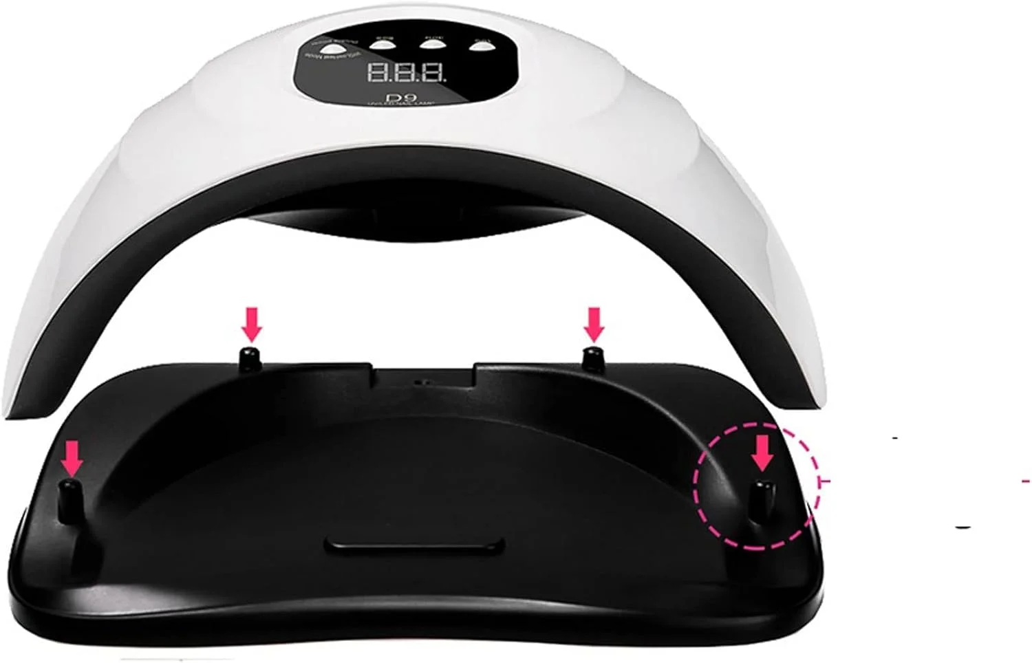 دستگاه خشک کن لاک ناخن 114 وات LED با حسگر هوشمند، تجهیزات حرفه ای ناخن برای ژل پولیش