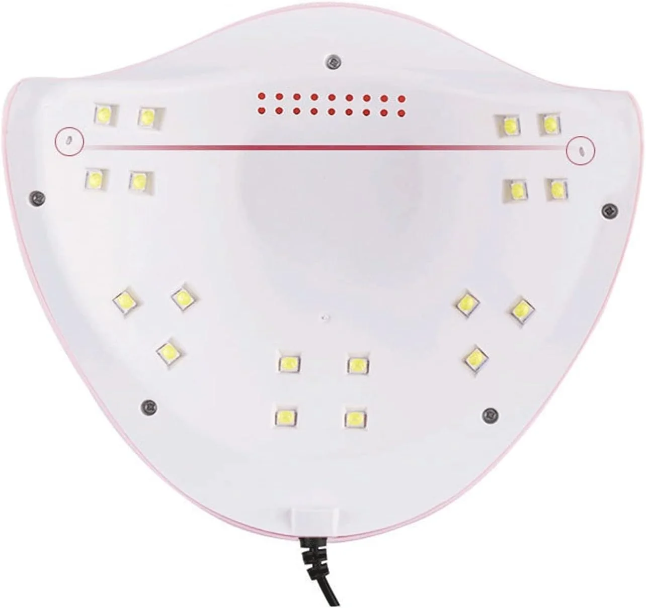 دستگاه خشک کن لاک ناخن، با فضای بزرگ برای نور دوگانه فرابنفش، دستگاه لایت کیورینگ LED، خشک کن حرفه ای ناخن برای خانم ها