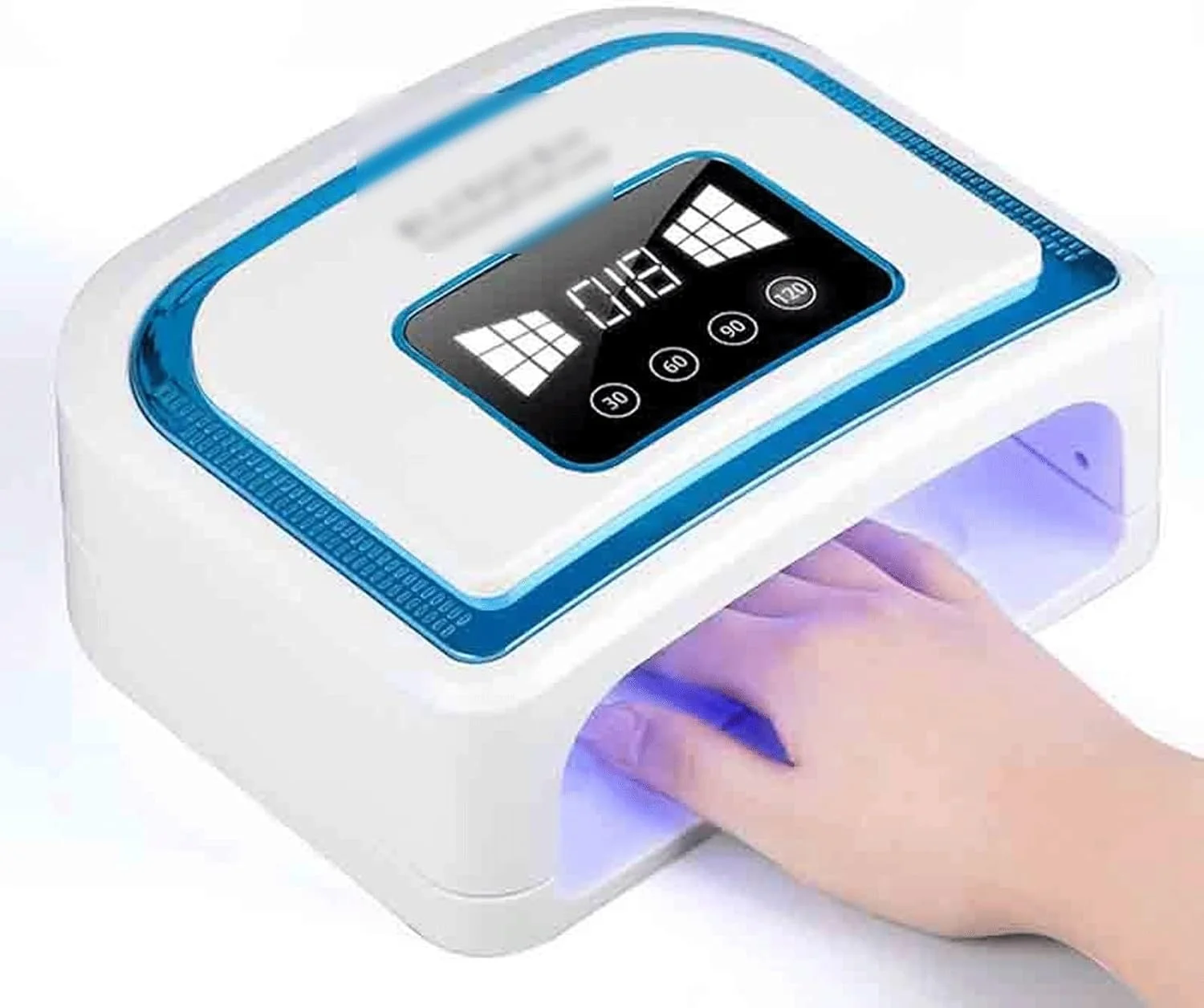 دستگاه خشک کن لاک ناخن، 30 عدد LED، قابل شارژ، 7800 میلی آمپر، عملکرد القای خودکار، عملکرد تایمر، مناسب برای ژل