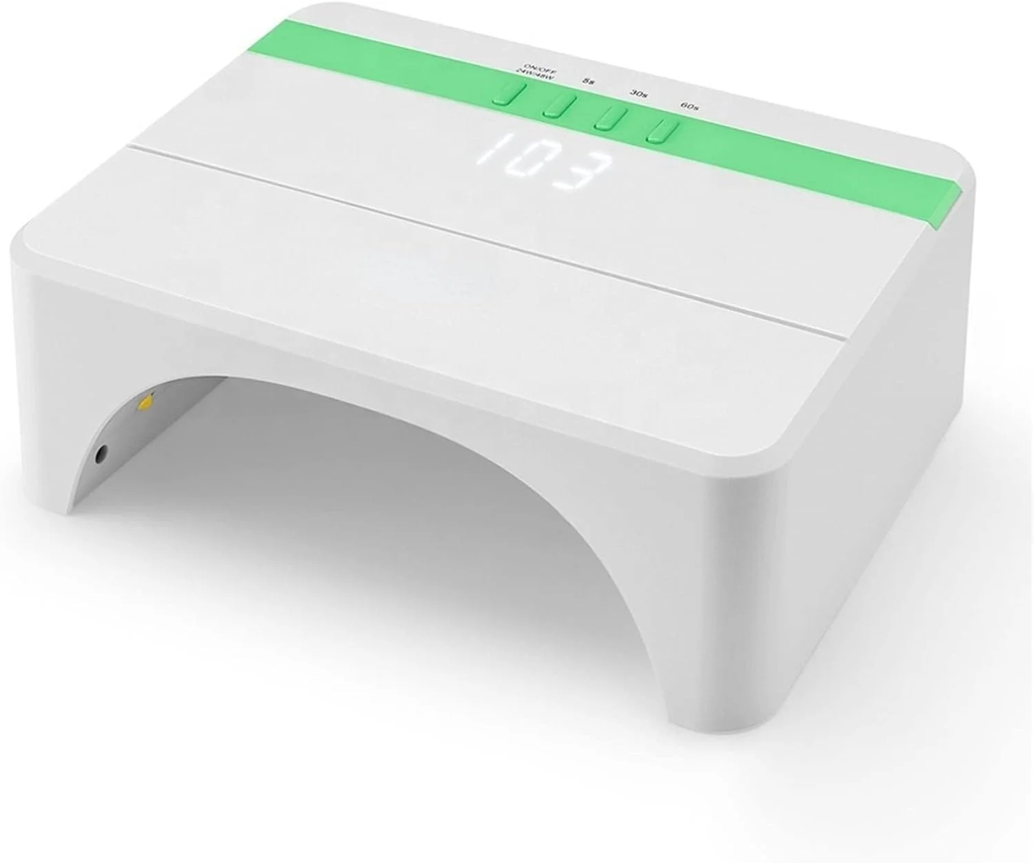 چراغ ناخن، دارای دو حالت قدرت 24W/48W، چراغ خشک کن ناخن ژلی برقی قابل حمل، دستگاه پولیش ناخن انگشتی