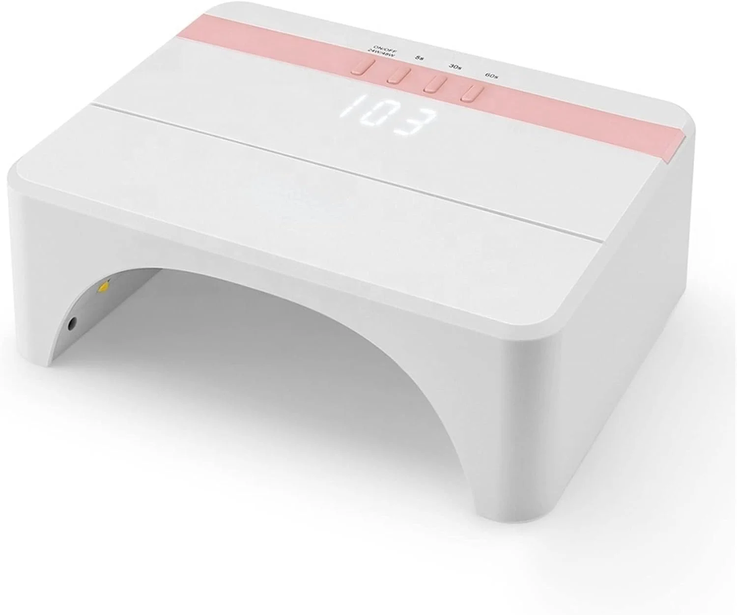 چراغ ناخن، دارای دو حالت قدرت 24W/48W، چراغ خشک کن ناخن ژلی برقی قابل حمل، دستگاه پولیش ناخن انگشتی