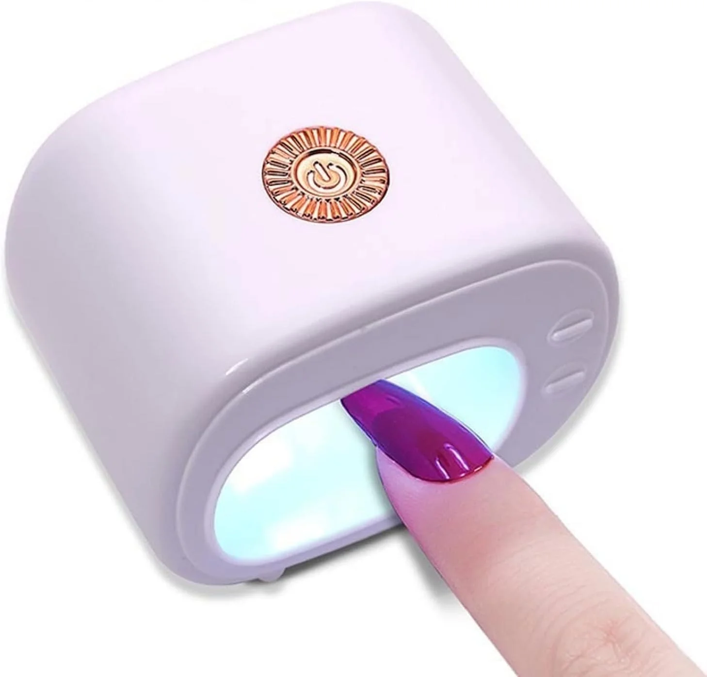 دستگاه خشک کن لاک ناخن، مدل جدید مینی LED 12 وات قابل حمل طرح تلویزیون، دارای 4 لامپ LED با قابلیت خشک کردن سریع لاک ژل و تجهیزات طراحی ناخن