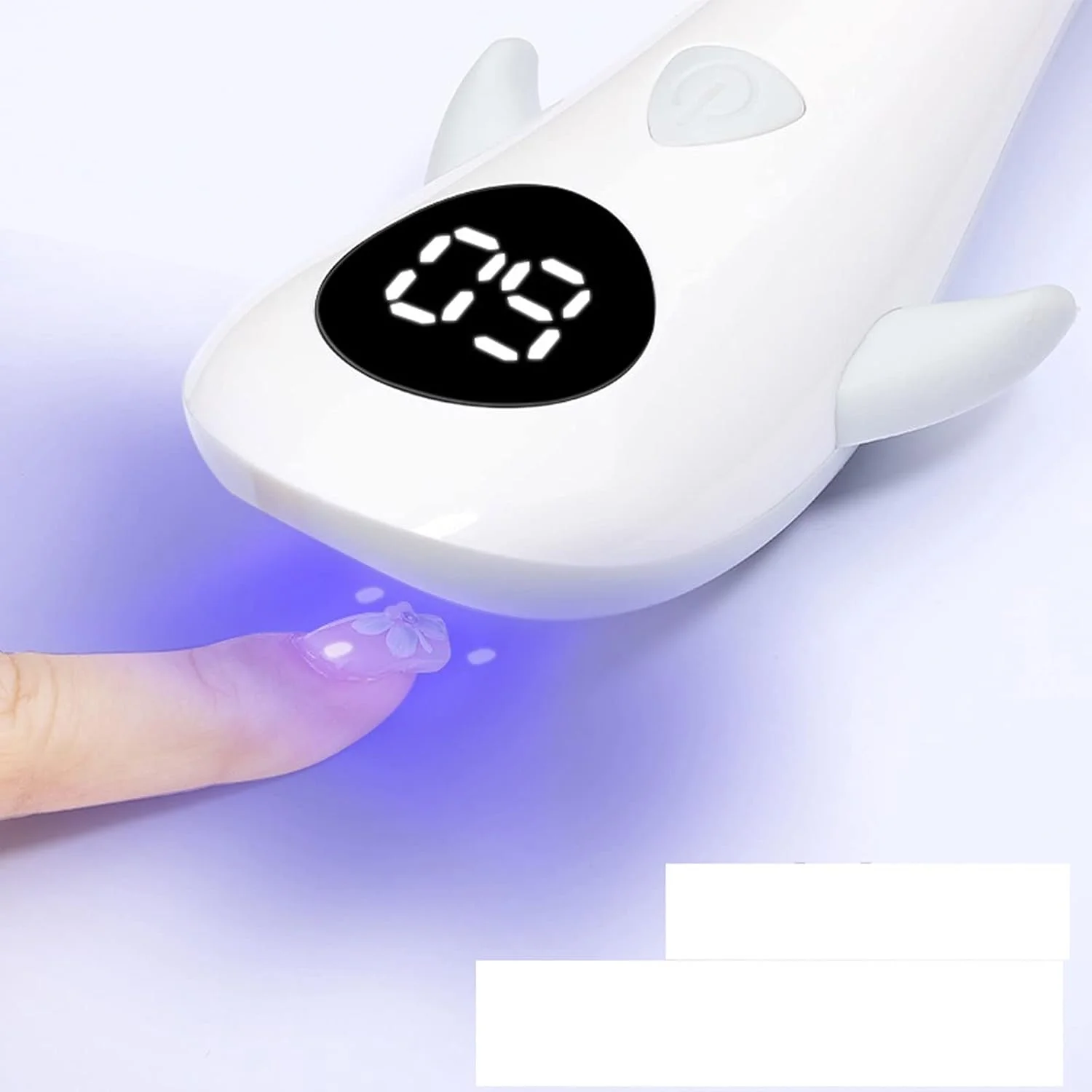 چراغ ناخن، چراغ ال ای دی دستی 12 واتی بی سیم قابل حمل و شارژ، چراغ نوک انگشت ژلی برای خشک کردن سریع لاک ناخن