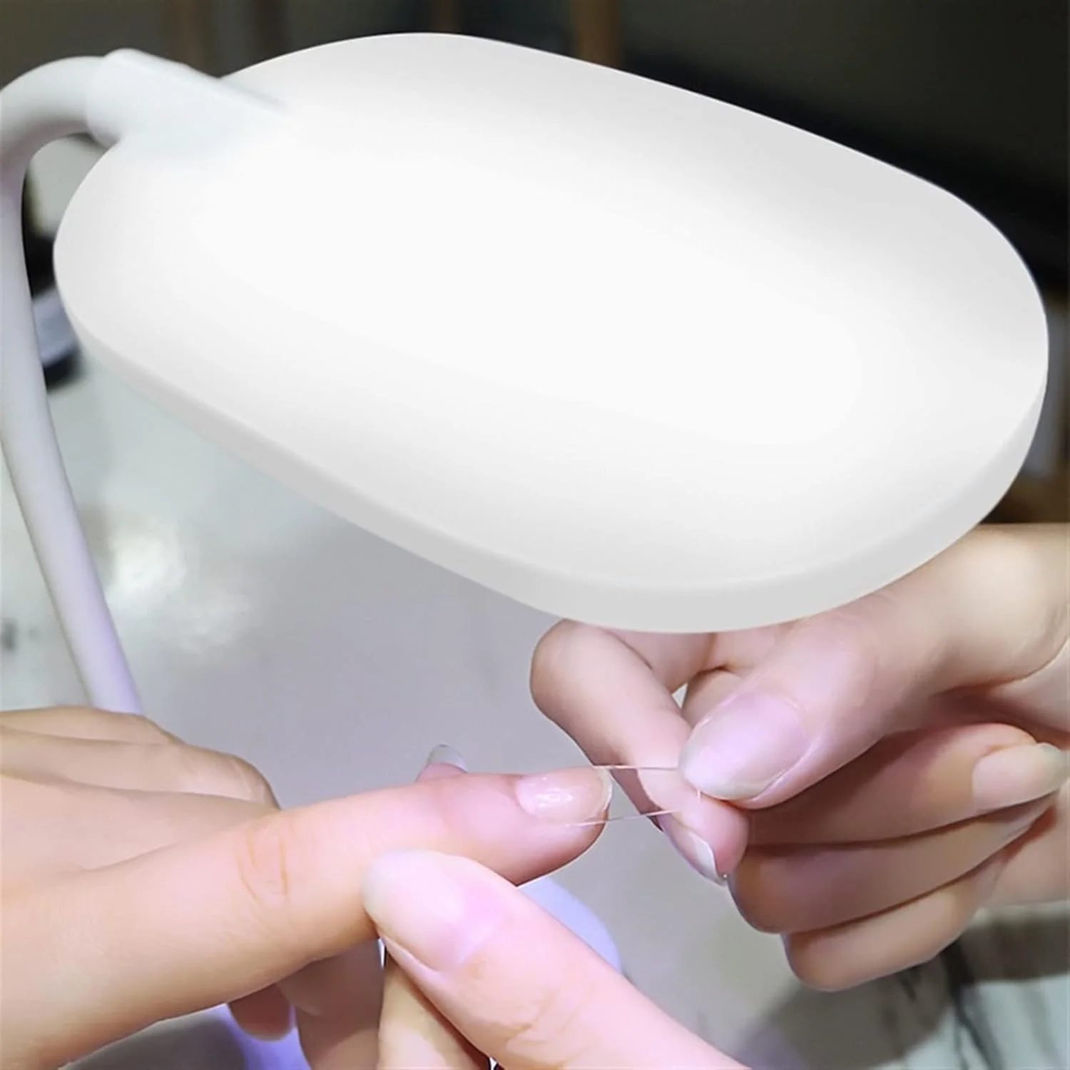 چراغ ناخن، چراغ هنری ناخن رومیزی با 8 ال ای دی، چراغ خشک کننده ژل یو اس بی قابل حمل، خشک کن سریع ناخن تاشو، تجهیزات مانیکور