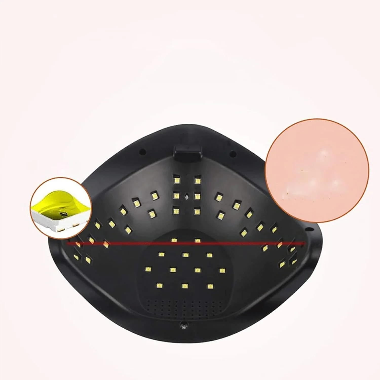 دستگاه خشک کن لاک ناخن V3، حسگر حرکتی، کلید لمسی، خشک کننده سریع لاک ژل، ابزار بزرگ و حرفه ای ناخن