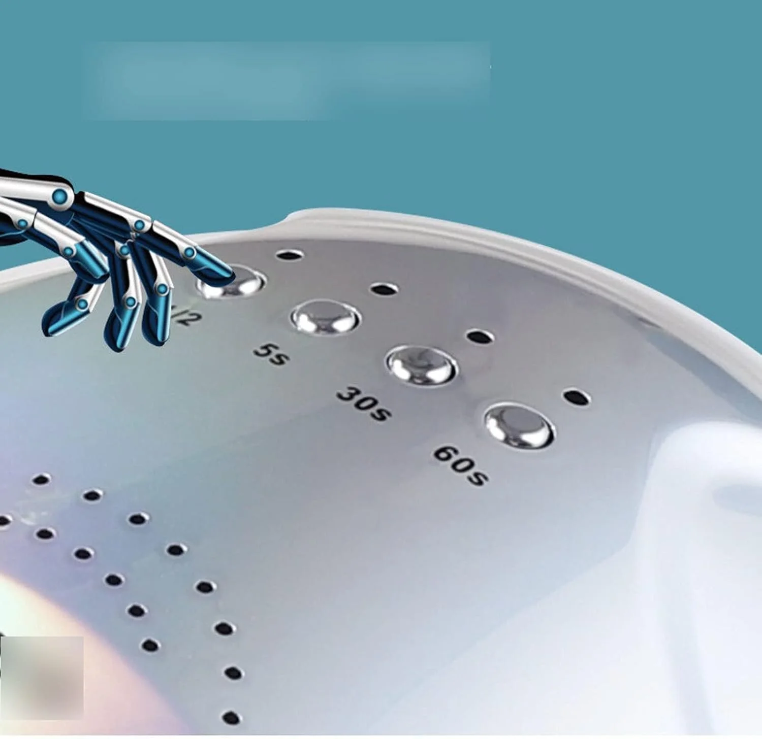 دستگاه خشک کن لاک ناخن LED 48 وات با 30 عدد LED برای خشک کردن لاک ژل، دارای سنسور اتوماتیک 5/30/60 ثانیه، ابزار مانیکور