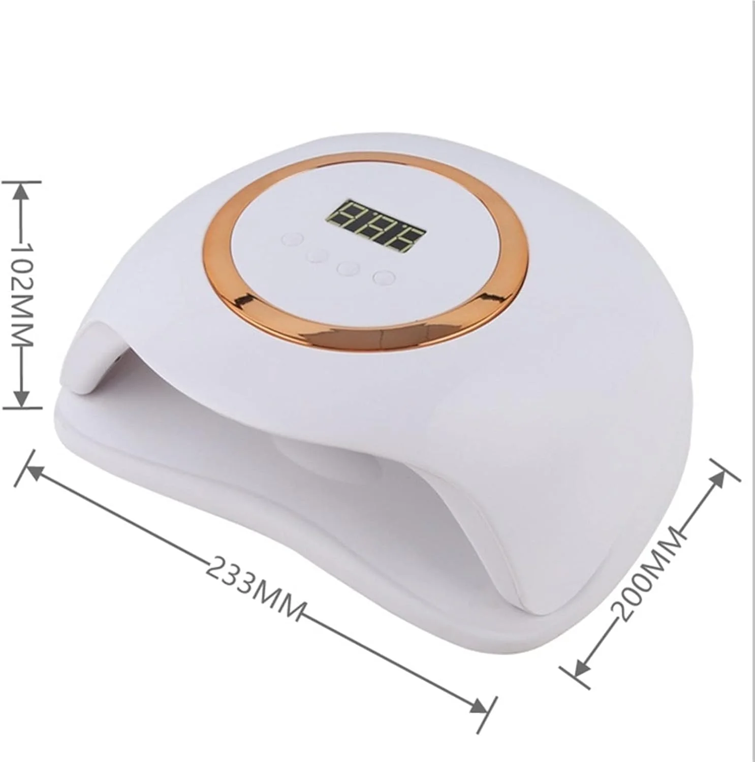 دستگاه خشک کن لاک ناخن LED با توان 83 وات و 42 عدد لامپ LED برای خشک کردن لاک ژل، دارای تایمر 10/30/60/99 ثانیه و سنسور اتوماتیک، ابزار مانیکور