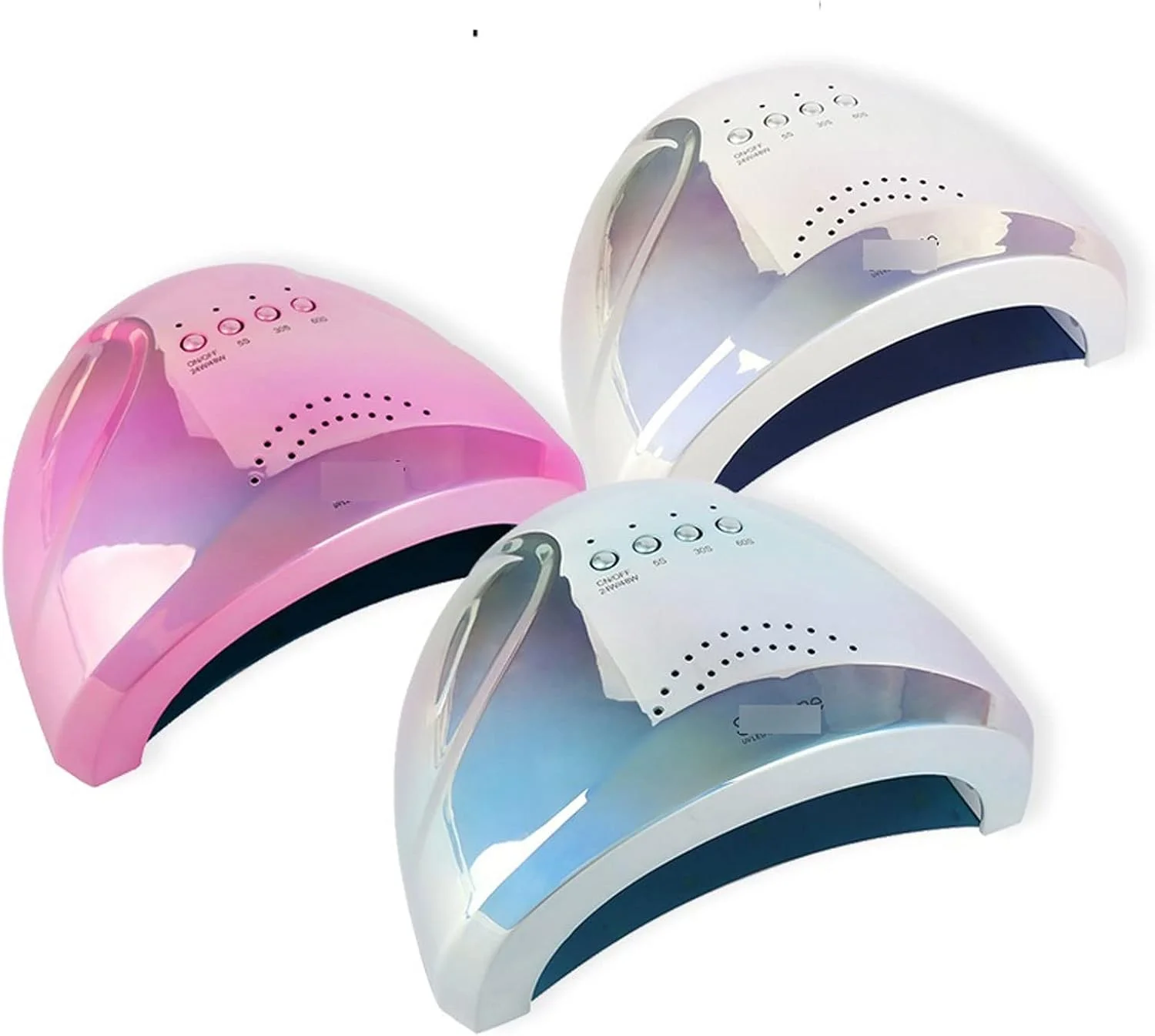 دستگاه خشک کن لاک ناخن، چراغ LED 48 وات با 4 حالت قابل تنظیم برای خشک کردن لاک ژل و ابزار مانیکور