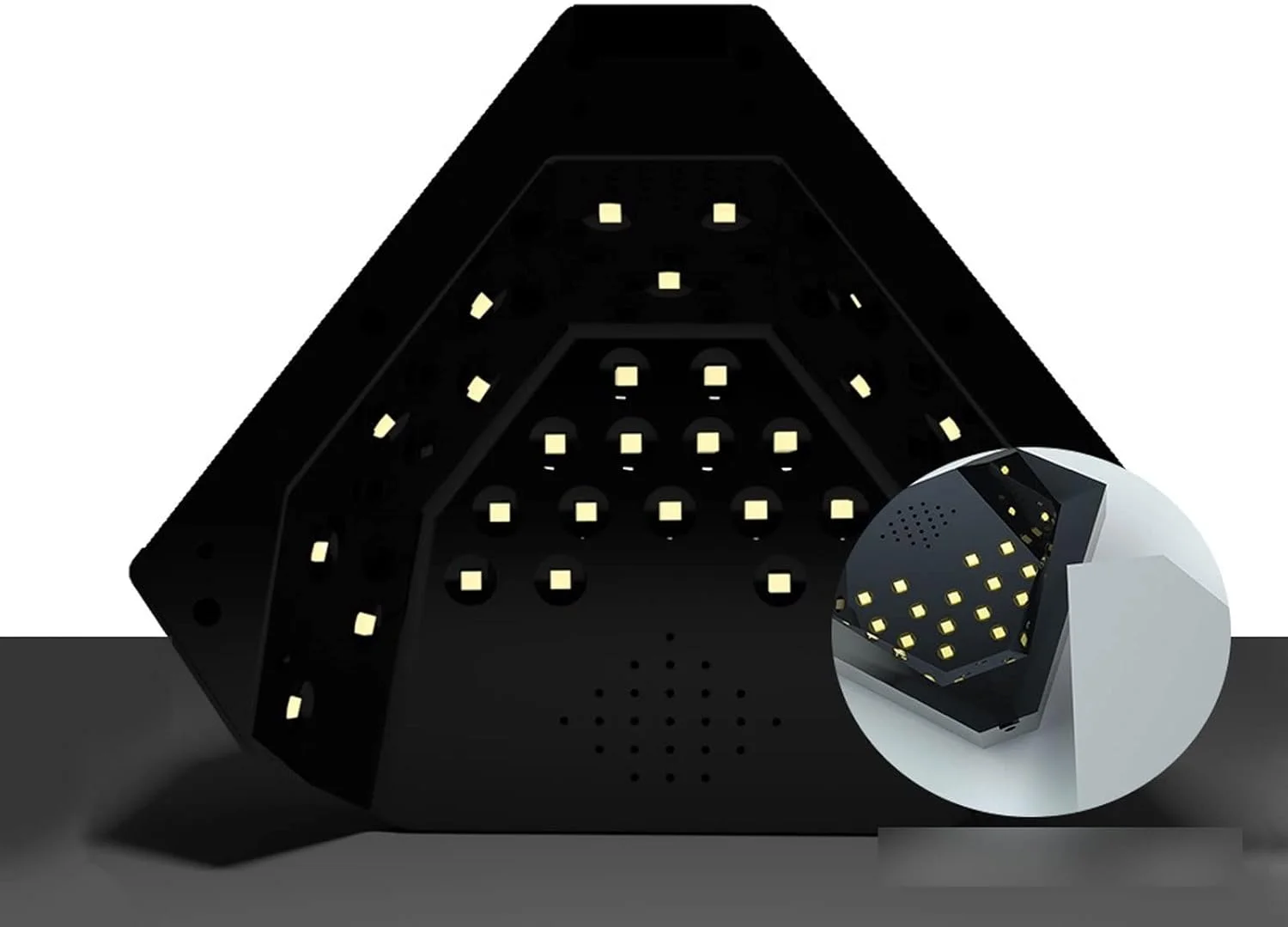 چراغ ناخن، چراغ ژلی مانیکور برای ابزار طراحی ناخن 48 وات، چراغ LED الماسی (رنگ: Hortel)