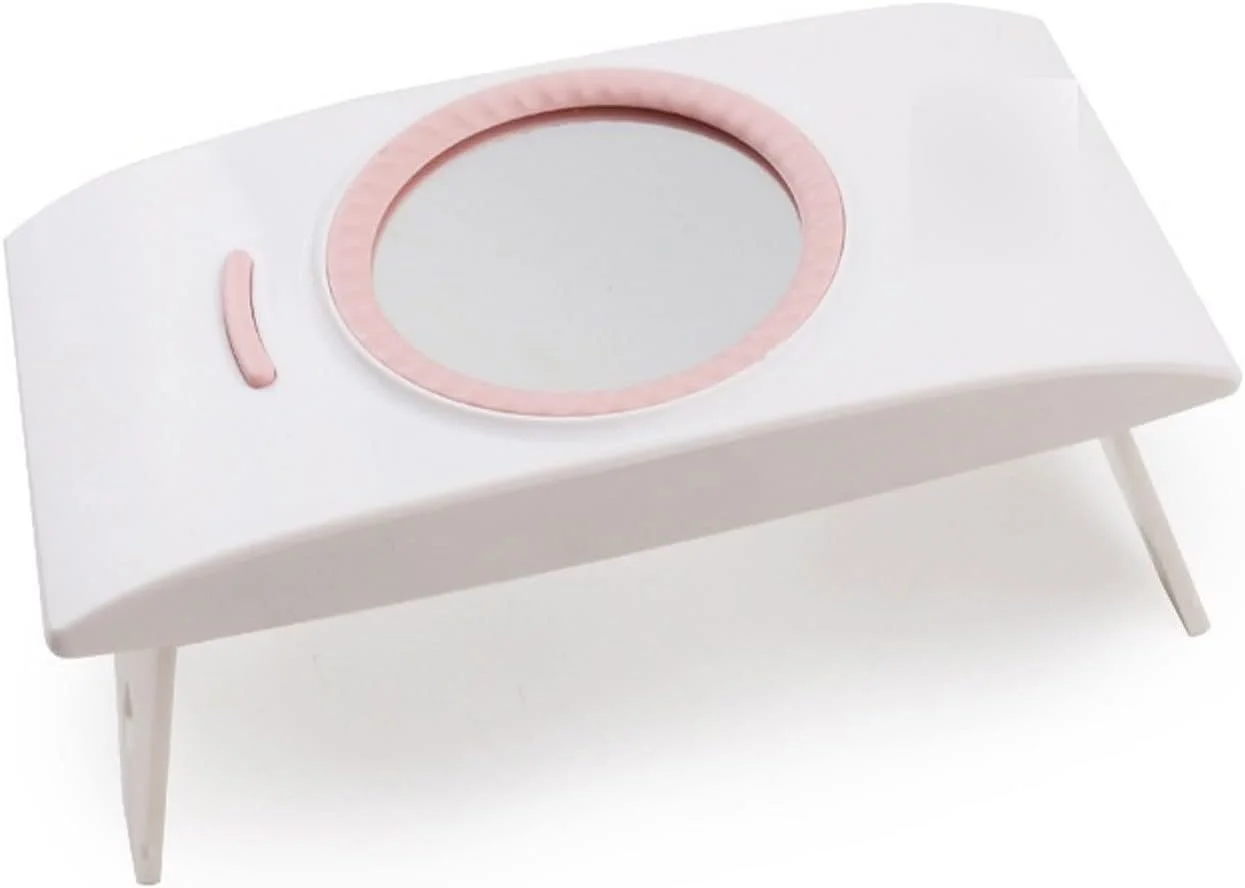 چراغ ناخن، چراغ ال ای دی تاشو 16 واتی مینی قابل حمل با USB مناسب برای استفاده خانگی به همراه آینه برای خشک کردن ژل ناخن، ابزار طراحی ناخن