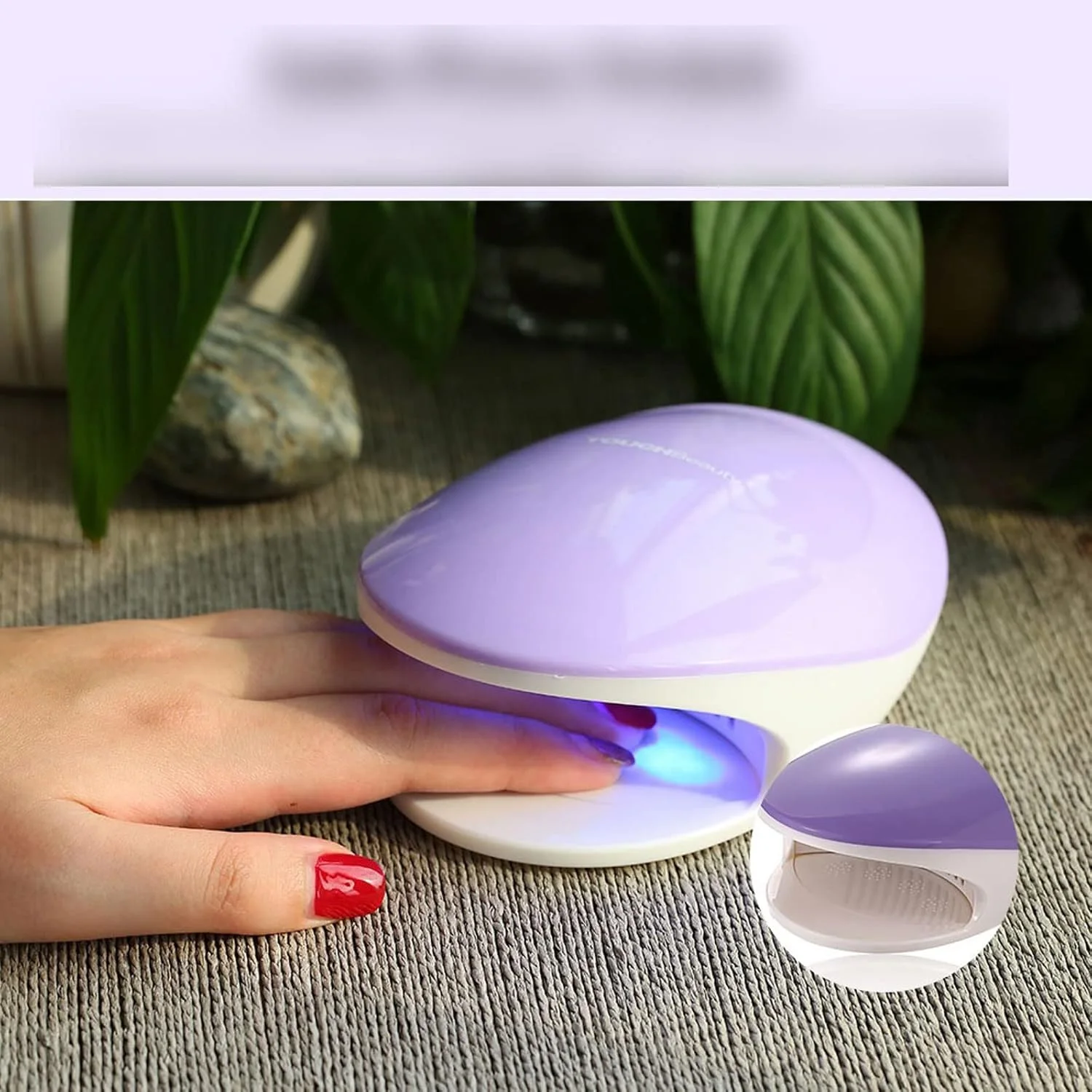دستگاه خشک کن ناخن 2 در 1 با کلید فشاری اتوماتیک، دارای 5 لامپ خشک کننده، فن قدرتمند