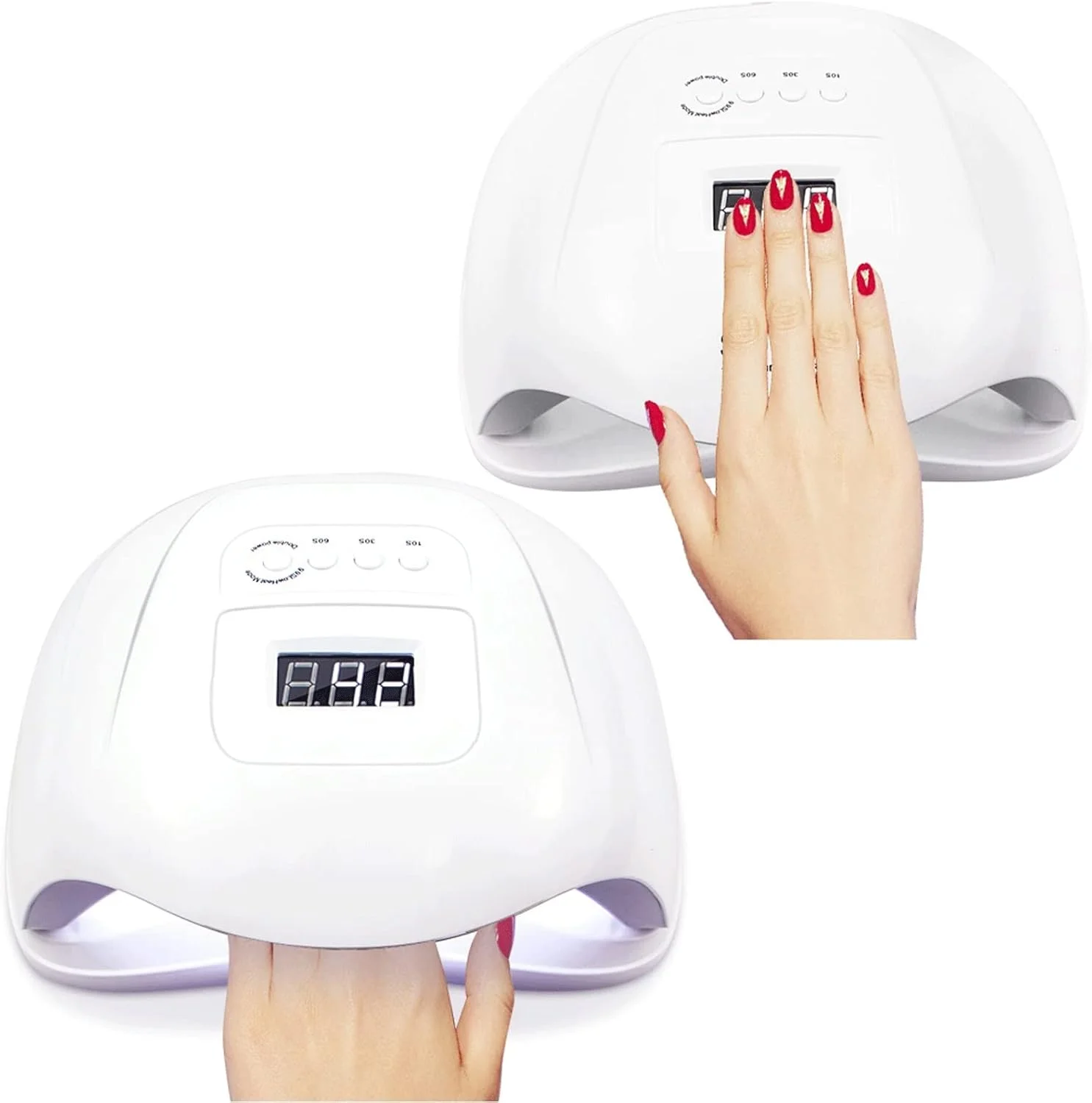 چراغ ناخن، 72 وات LED، چراغ دستی خشک کن ناخن برای خشک کردن لاک ناخن با سنسور حرکتی (رنگ: 1)