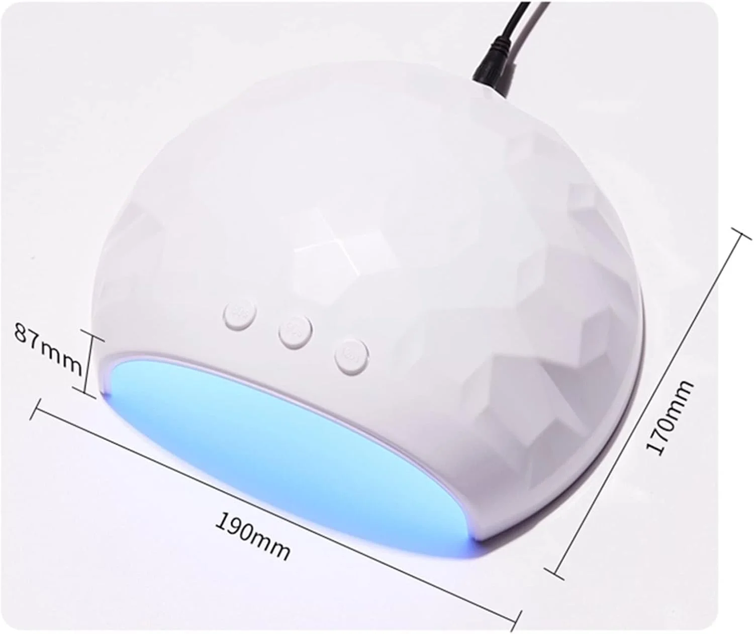 دستگاه خشک کن لاک ناخن LED با 18/12 عدد لامپ LED برای خشک کردن لاک ژل، دارای سنسور اتوماتیک 60/90/120 ثانیه ای، ابزار مانیکور