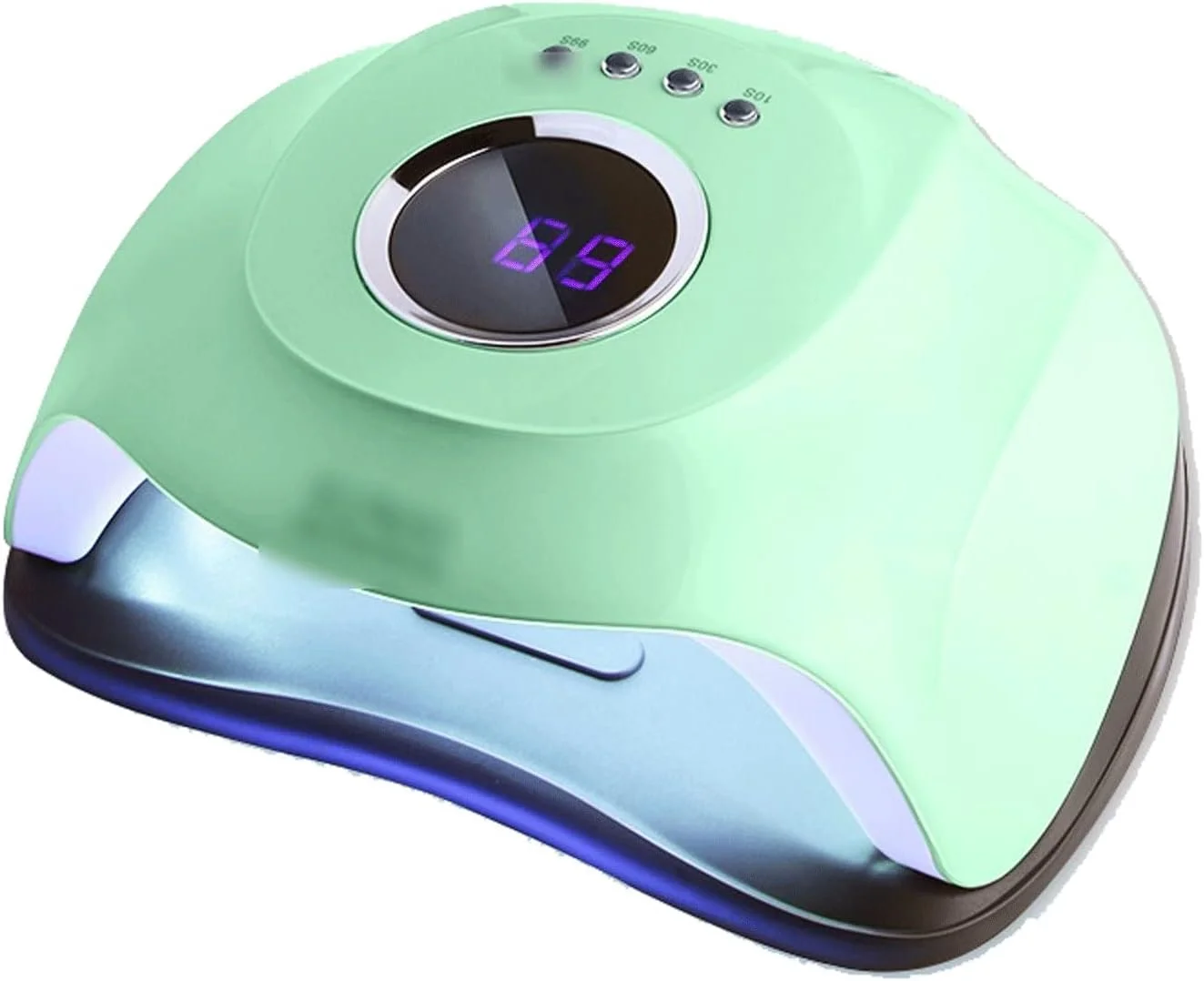 دستگاه خشک کن لاک ناخن، لامپ LED برای انواع ژل ها، 45 عدد لامپ LED، نور خورشید، تایمر 10/30/60/99 ثانیه، مناسب برای طراحی ناخن