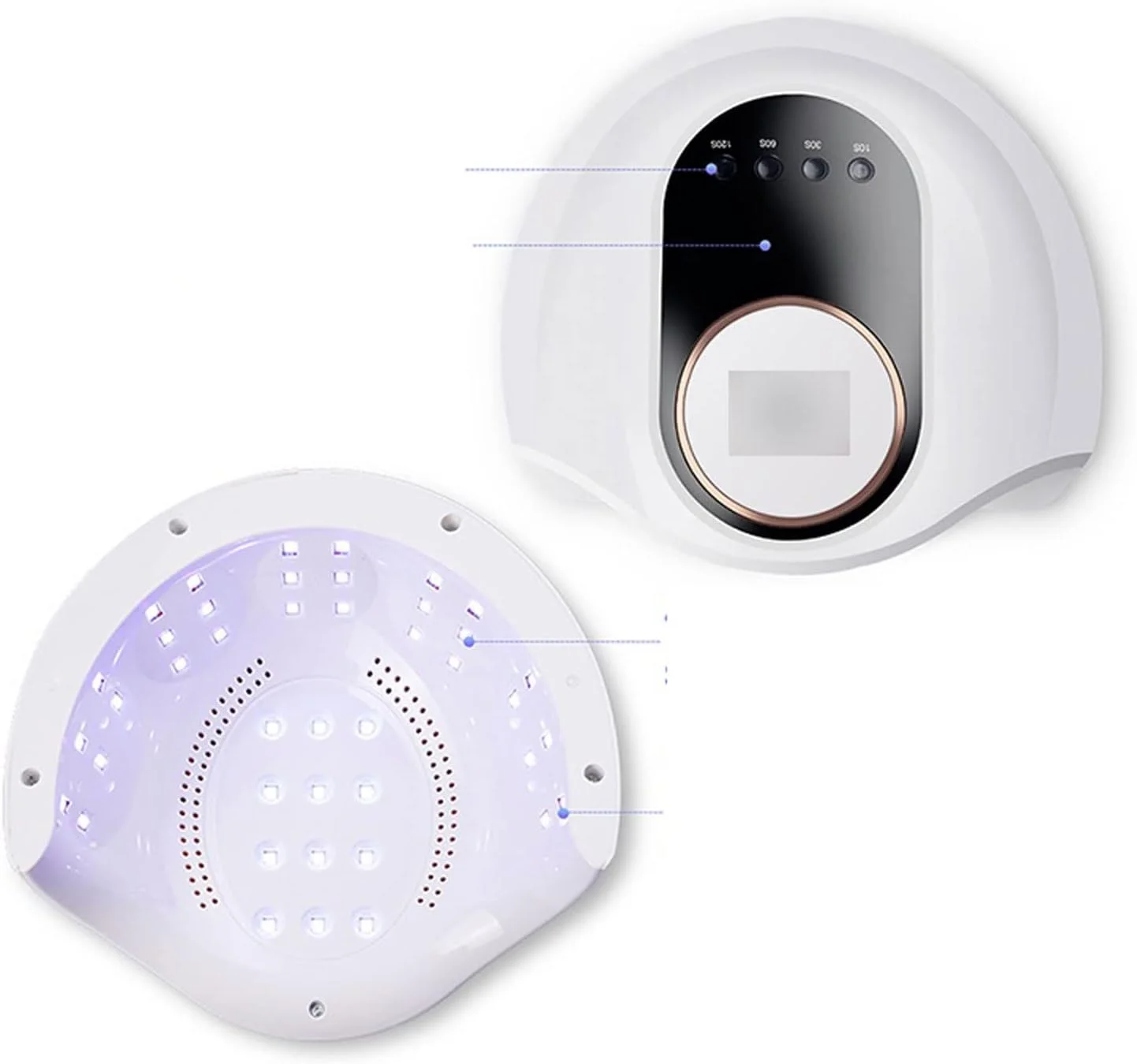 دستگاه خشک کن لاک ناخن، دستگاه خشک کن حرفه ای ناخن LED با قدرت بالا با 42 عدد لامپ LED برای دستگاه مانیکور، دستگاه خشک کننده ژل، تجهیزات هنر ناخن