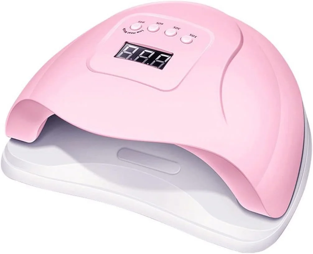 دستگاه خشک کن لاک ناخن، لامپ ال ای دی برای خشک کردن انواع لاک ژل با حسگر حرکتی مناسب برای مانیکور و پدیکور سالنی (رنگ: Hortel)